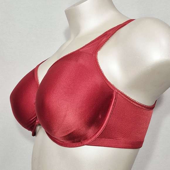 40DD Wacoal 855192 Basic Beauty Full Figure Underwire Bra Red - Picture 2 of 4